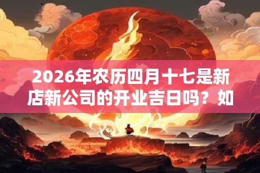 2026年农历四月十七是新店新公司的开业吉日吗？如何吸引顾客？