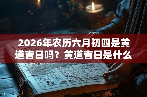 2026年农历六月初四是黄道吉日吗？黄道吉日是什么意思？