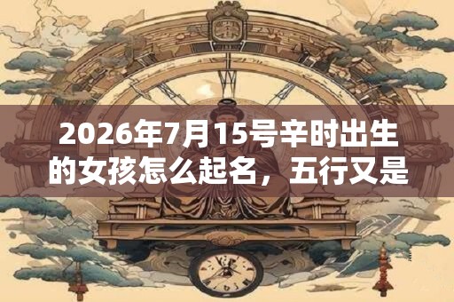 2026年7月15号辛时出生的女孩怎么起名，五行又是什么？