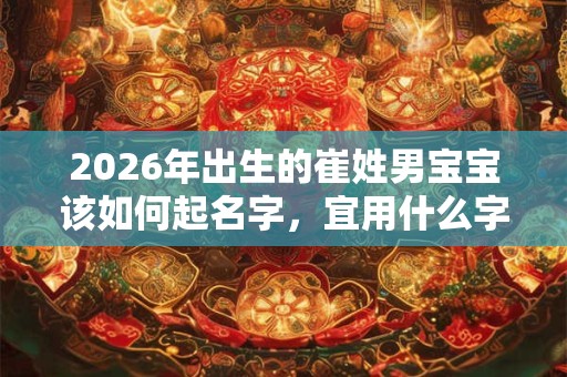 2026年出生的崔姓男宝宝该如何起名字，宜用什么字。