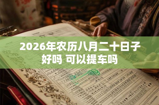2026年农历八月二十日子好吗 可以提车吗