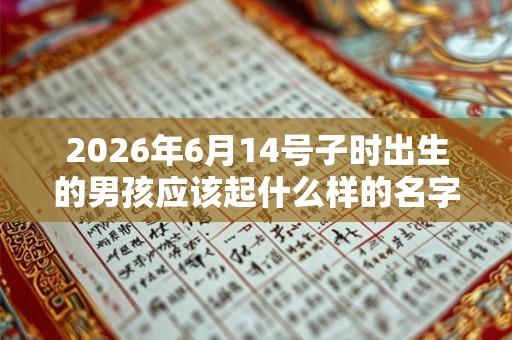 2026年6月14号子时出生的男孩应该起什么样的名字