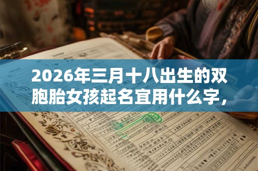 2026年三月十八出生的双胞胎女孩起名宜用什么字,五行属什么 2026年三月十八出生的双胞胎女孩起名宜用什么字,五行属什么
