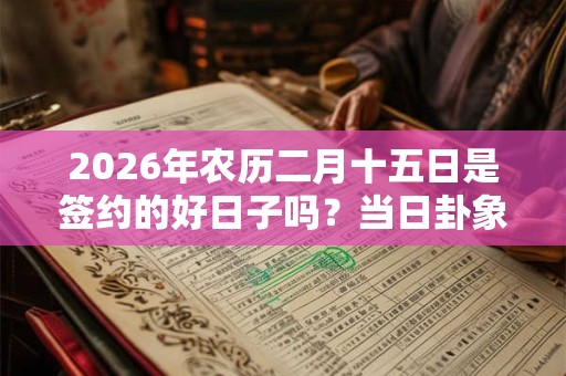 2026年农历二月十五日是签约的好日子吗？当日卦象如何？