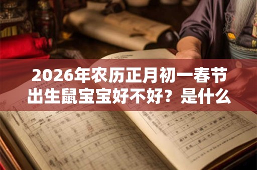 2026年农历正月初一春节出生鼠宝宝好不好？是什么命？