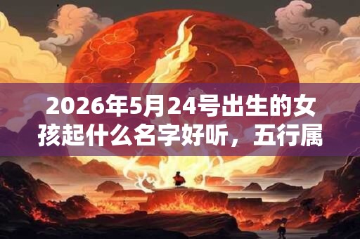 2026年5月24号出生的女孩起什么名字好听，五行属什么