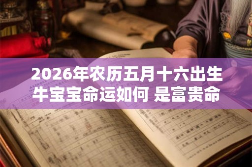 2026年农历五月十六出生牛宝宝命运如何 是富贵命吗