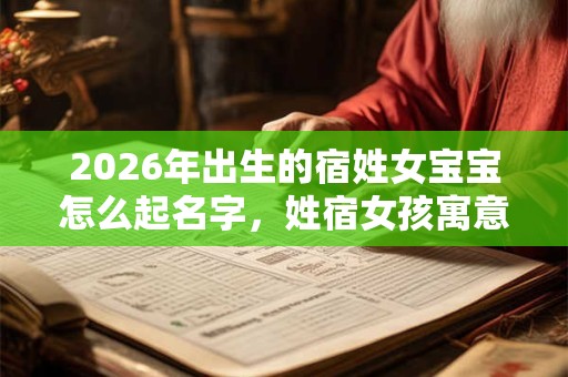 2026年出生的宿姓女宝宝怎么起名字，姓宿女孩寓意好的名字