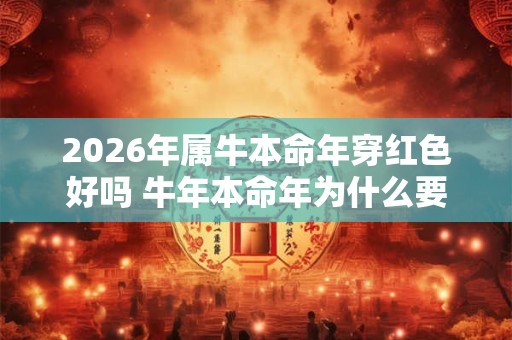 2026年属牛本命年穿红色好吗 牛年本命年为什么要穿红色 2026年属牛本命年穿红色好吗 牛年本命年为什么要穿红色