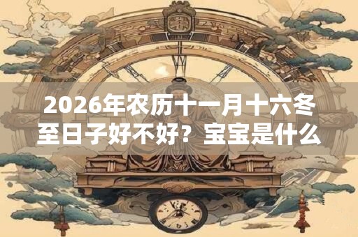 2026年农历十一月十六冬至日子好不好？宝宝是什么命？