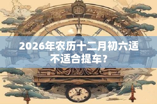 2026年农历十二月初六适不适合提车? 2026年农历十二月初六适不适合提车?