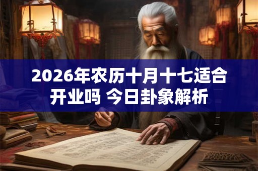 2026年农历十月十七适合开业吗 今日卦象解析 2026年农历十月十七适合开业吗 今日卦象解析