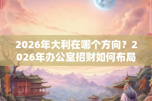 2026年大利在哪个方向？2026年办公室招财如何布局