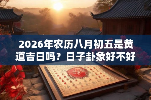 2026年农历八月初五是黄道吉日吗？日子卦象好不好？