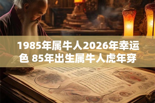 1985年属牛人2026年幸运色 85年出生属牛人虎年穿什么颜色衣服好