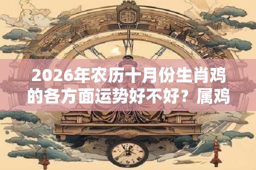 2026年农历十月份生肖鸡的各方面运势好不好？属鸡人2026年运势分析