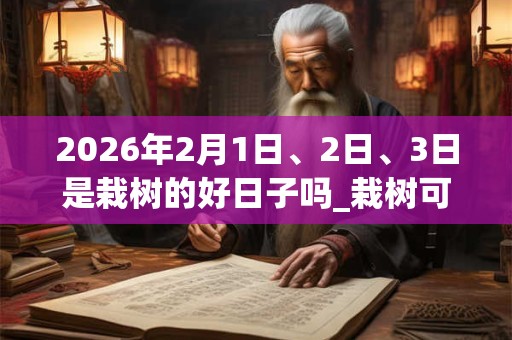2026年2月1日、2日、3日是栽树的好日子吗_栽树可以吗