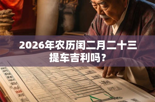 2026年农历闰二月二十三提车吉利吗? 2026年农历闰二月二十三提车吉利吗?