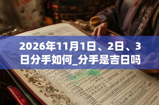 2026年11月1日、2日、3日分手如何_分手是吉日吗
