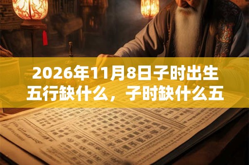 2026年11月8日子时出生五行缺什么，子时缺什么五行