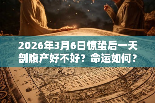 2026年3月6日惊蛰后一天剖腹产好不好?命运如何? 2026年3月6日惊蛰后一天剖腹产好不好?命运如何?