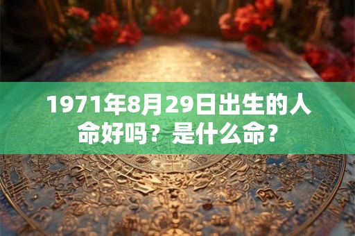 1971年8月29日出生的人命好吗?是什么命? 1971年8月29日出生的人命好吗?是什么命?