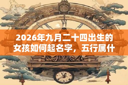 2026年九月二十四出生的女孩如何起名字，五行属什么