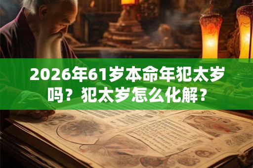 2026年61岁本命年犯太岁吗？犯太岁怎么化解？