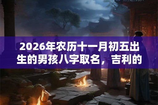 2026年农历十一月初五出生的男孩八字取名,吉利的男孩名字 2026年农历十一月初五出生的男孩八字取名,吉利的男孩名字