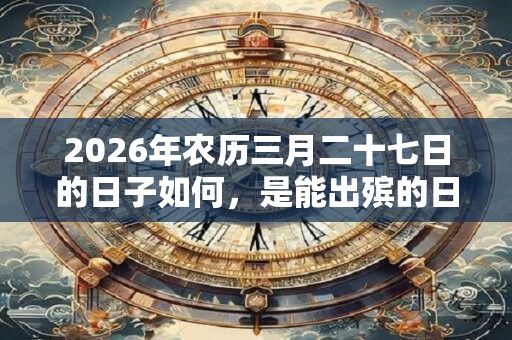 2026年农历三月二十七日的日子如何,是能出殡的日子吗? 2026年农历三月二十七日的日子如何,是能出殡的日子吗?