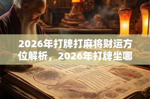 2026年打牌打麻将财运方位解析,2026年打牌坐哪个方位好? 2026年打牌打麻将财运方位解析,2026年打牌坐哪个方位好?