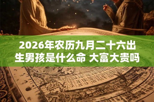 2026年农历九月二十六出生男孩是什么命 大富大贵吗