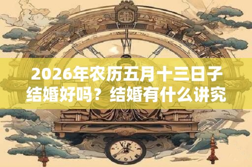 2026年农历五月十三日子结婚好吗？结婚有什么讲究？