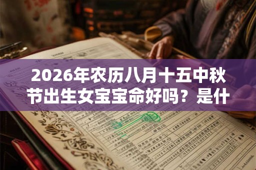 2026年农历八月十五中秋节出生女宝宝命好吗？是什么命？