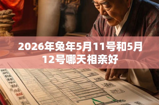 2026年兔年5月11号和5月12号哪天相亲好