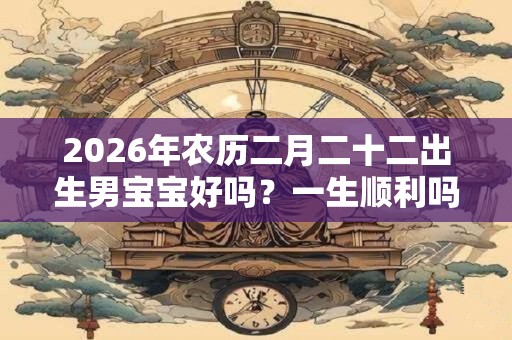 2026年农历二月二十二出生男宝宝好吗？一生顺利吗？