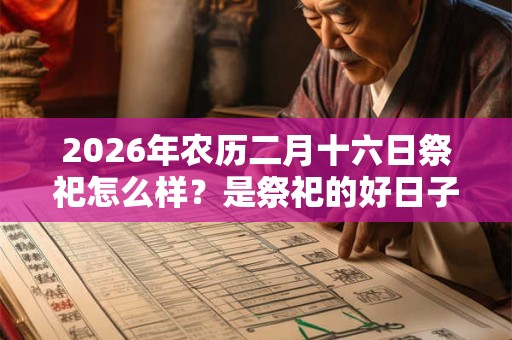 2026年农历二月十六日祭祀怎么样？是祭祀的好日子吗？