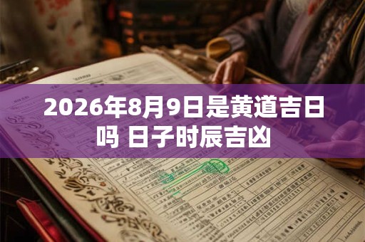 2026年8月9日是黄道吉日吗 日子时辰吉凶 2026年8月9日是黄道吉日吗 日子时辰吉凶