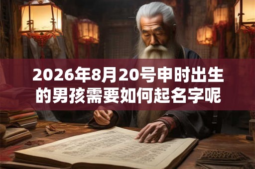 2026年8月20号申时出生的男孩需要如何起名字呢