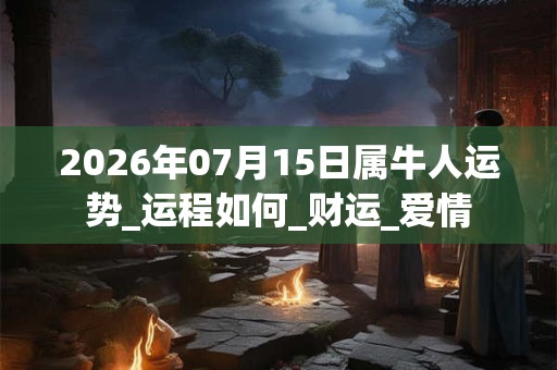 2026年07月15日属牛人运势_运程如何_财运_爱情