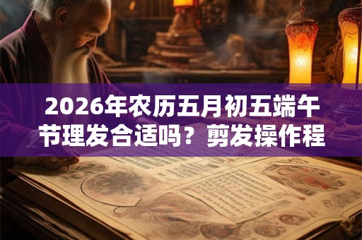 2026年农历五月初五端午节理发合适吗？剪发操作程序