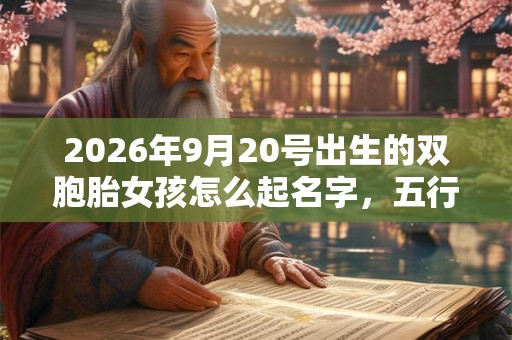 2026年9月20号出生的双胞胎女孩怎么起名字,五行属什么? 2026年9月20号出生的双胞胎女孩怎么起名字,五行属什么?