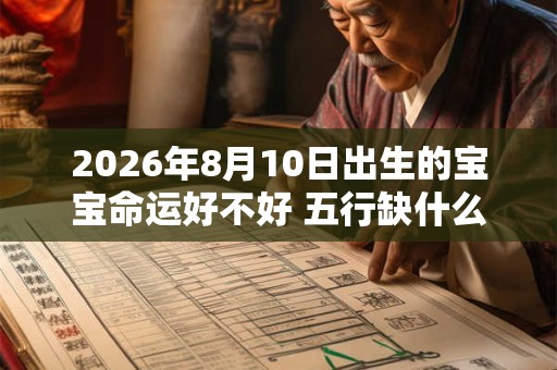 2026年8月10日出生的宝宝命运好不好 五行缺什么 2026年8月10日出生的宝宝命运好不好 五行缺什么