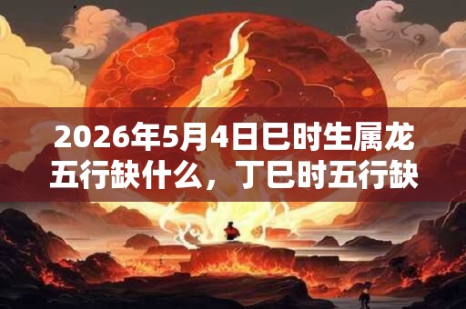 2026年5月4日巳时生属龙五行缺什么,丁巳时五行缺什么 2026年5月4日巳时生属龙五行缺什么,丁巳时五行缺什么