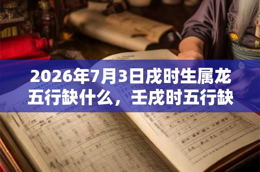 2026年7月3日戌时生属龙五行缺什么,壬戌时五行缺什么 2026年7月3日戌时生属龙五行缺什么,壬戌时五行缺什么