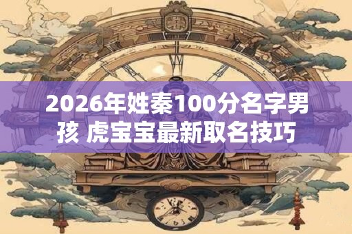 2026年姓秦100分名字男孩 虎宝宝最新取名技巧