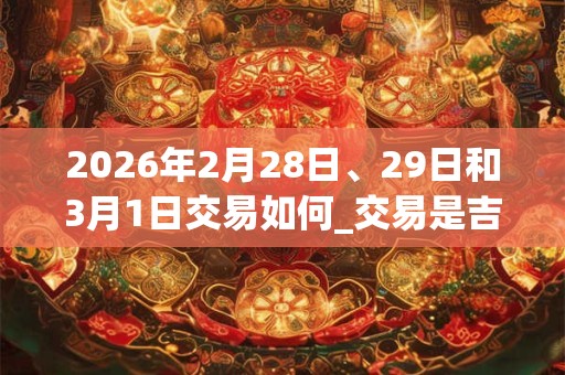 2026年2月28日、29日和3月1日交易如何_交易是吉日吗 2026年2月28日、29日和3月1日交易如何_交易是吉日吗