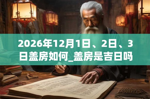 2026年12月1日、2日、3日盖房如何_盖房是吉日吗 2026年12月1日、2日、3日盖房如何_盖房是吉日吗