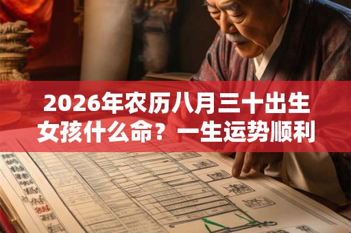 2026年农历八月三十出生女孩什么命?一生运势顺利吗? 2026年农历八月三十出生女孩什么命?一生运势顺利吗?
