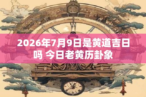 2026年7月9日是黄道吉日吗 今日老黄历卦象 2026年7月9日是黄道吉日吗 今日老黄历卦象